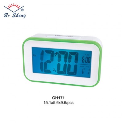 Unique design smart LCD snooze clock digital table children alarm clock