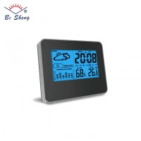 Customized Radio Controlled Clock Travel Alarm Clock Digital LCD Clock Digital Weather Station