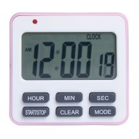 New Product Recommend Countdown Alarm Timer Clock Square Kitchen Timer with LED Flash